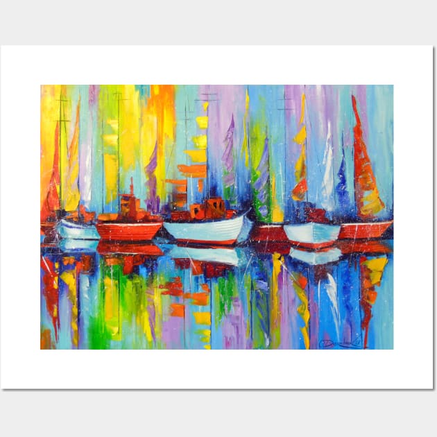 Sailboats berth Wall Art by OLHADARCHUKART